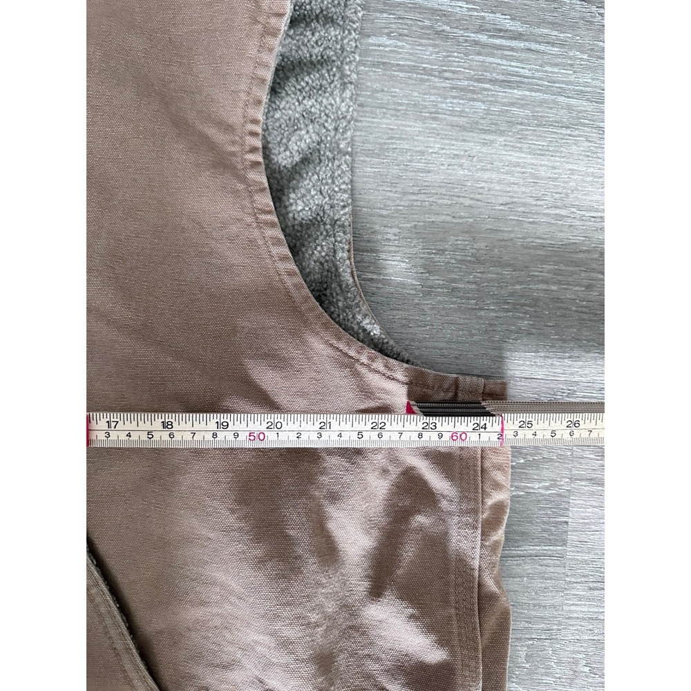 Carhartt Work Vest V33 CML Mens 2XL Sherpa Lined Camel Brown Regular Sandstone - Picture 5 of 10